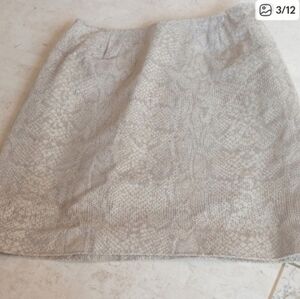 Vintage women's Leather skirt, U.S. size 2 Danier/Canada/-reptile Print